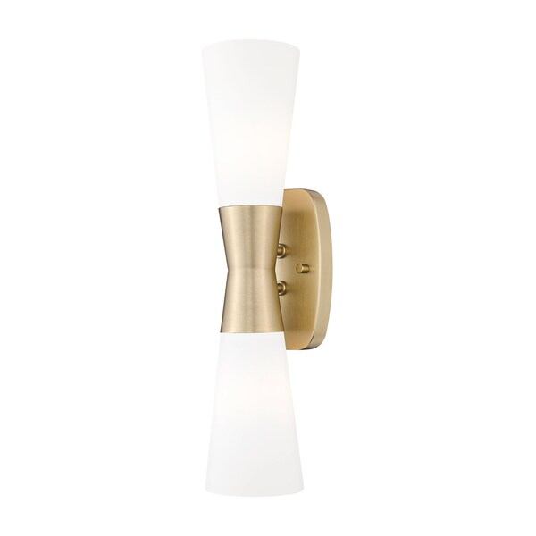 Z-Lite Emrys Modern Gold 2 Light Wall Sconce 4504-2S-MGLD - main