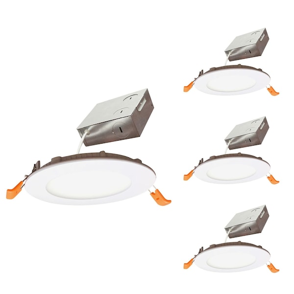 Bulbrite 75 - Watt Equivalent 4 JBOX DWNLGT Dimmable N/A LED Light Bulb Soft White Light 3000K, 4PK 862658 - main