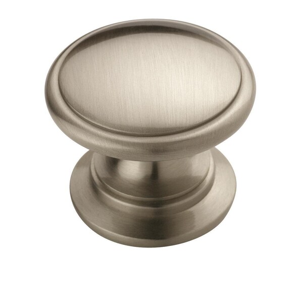 Amerock Ravino 1-1/4 inch (32mm) Diameter Satin Nickel Cabinet Knob, 10PK 10VMP53012G10 - main