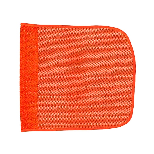 Safetywhips Warning Whip Flag, Orange Mesh, Nylon, UV resistant, anti-microbial, fray resistant, 11.5 Length Flag11-O - main