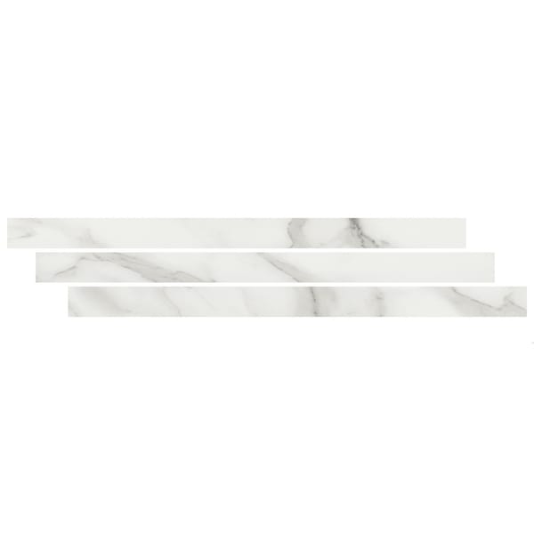 Msi LVT Trim, LVT, White-Cool, 94 in L, 1.77 in W, Low Gloss ZOR-LVT-TR-0634 - main