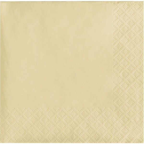 Touch Of Color Ivory Beverage Napkins, 5"x5", 600PK 80161B - main