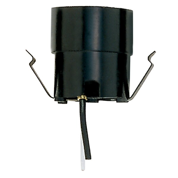 Satco Snap-In Socket For 3 1/4in- 4in Holders 8in AWM Leads 1-1/2in Height 1-1/4in Diameter 660W 250V 90/541 - main