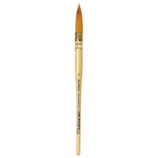 Da Vinci COSMOTOP-SPIN Quill Brush, Synthetic, Watercolor & Indian Ink, Round, Series 488, Size 4 VA-488_4 - main