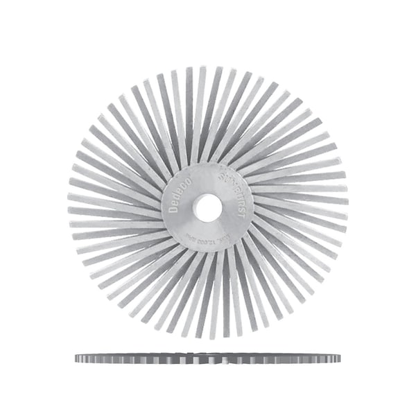 Dedeco SUNBURST 4'' TA DISCS WHITE 120 GRIT (A/O), 12PK 2458 - main
