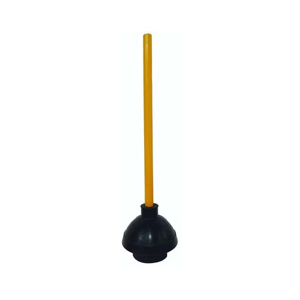 Zoro Select Forced Cup Toilet Plunger, Durable Rubber, 6 in Cup Dia, 21 in Wood Handle 1RLV8 - main