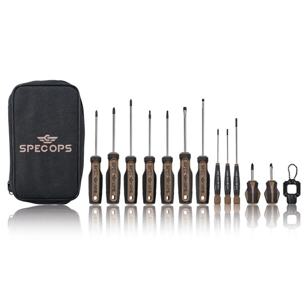 Spec Ops 12-Piece Screwdriver Set, 5 Phillips, 5 Slotted, 2 Torx, Magnetic Tip SPEC-S-12PK - main