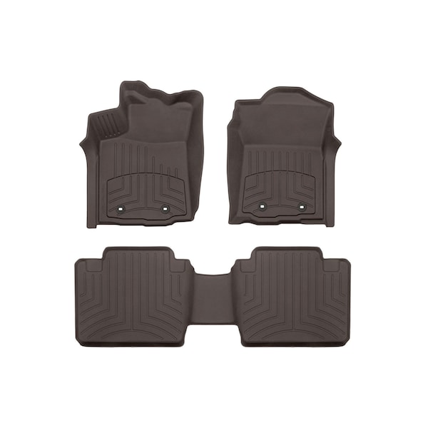 Weathertech Cocoa, Front and Rear FloorLiner HP 4712991IM-470215IM - main