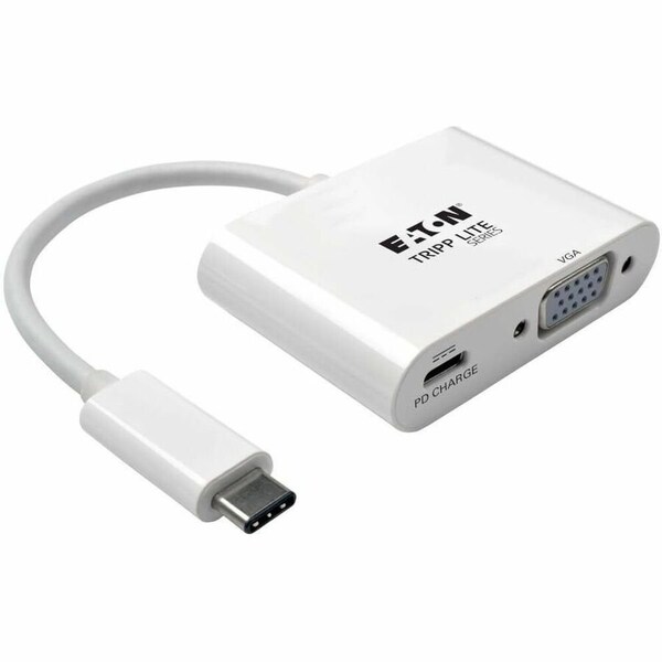 Tripp Lite USB C to VGA Adapter w/ PD Charging USB U444-06N-V-C - main