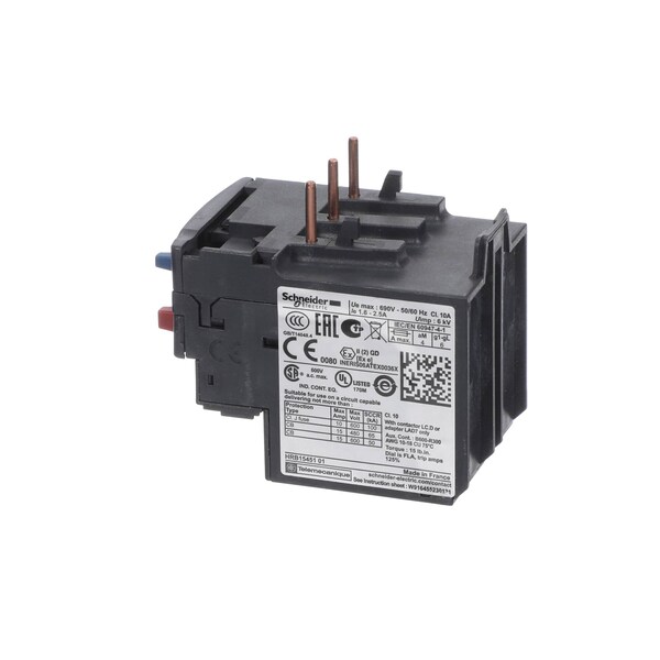 J&R Mfg JandR Manufacturing Overload, 690 Volt, 50/60HZ, 1.6-2.5 Amp 8763 - main