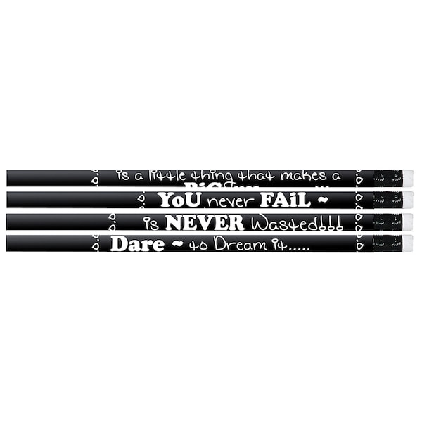 Musgrave Pencil Co Chalkboard Talk Motivational Pencil, 144PK MUS2547G - main