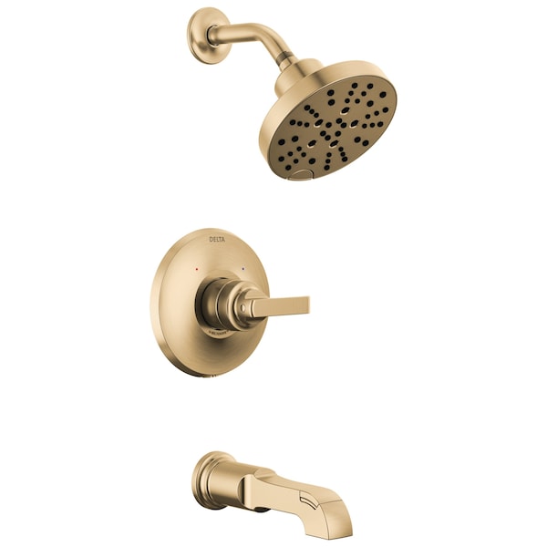 Delta Tetra Monitor 14 Series Tub & Shower Trim In Lumicoat Champagne Bronze T14489-CZ-PR - main