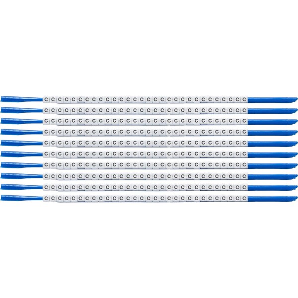 Brady ClipSleeve Wire Markers Size 07 Nylon 18 AWG - 18 AWG, C Pack of 300 Each, 300PK SCN07-C - main