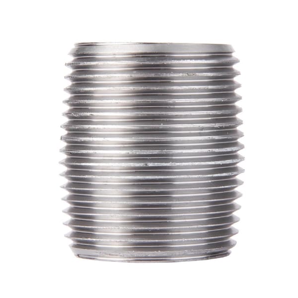 B & K STZ Industries 2-1/2 in. MIP each X 2-1/2 in. D MIP Galvanized Steel 2-1/2 in. L Close Nipple 351212XCL - main