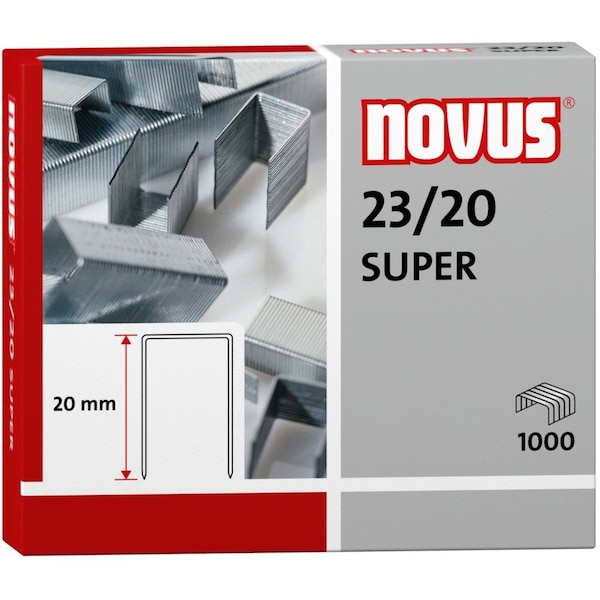 Novus Premium HD Staples, 23/20, 1k, 20mm, PK1000 042-0240 - main