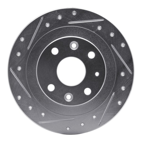 Dynamic Friction Co DFC Brake Rotor - Drilled and Slotted - Silver 631-54003L - main