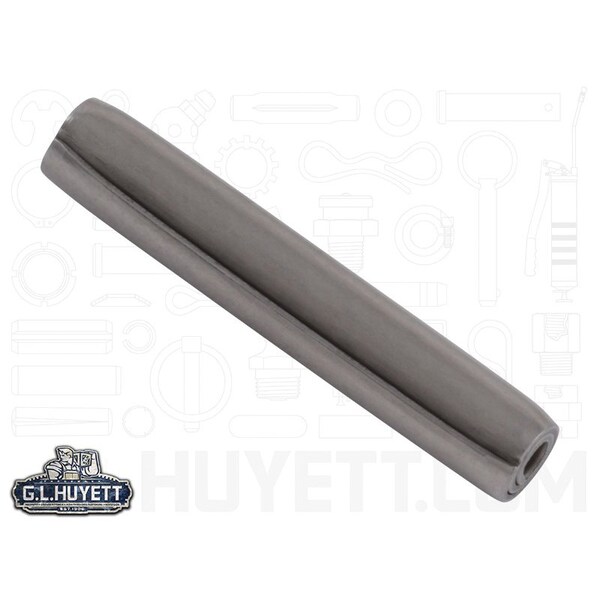 Huyett Coiled Spring Pin, Heavy Duty, Nickel Plated 302/304 Stainless Steel, 0.125 in Dia x 0.750 in Length SPC3P-125-0750H - main