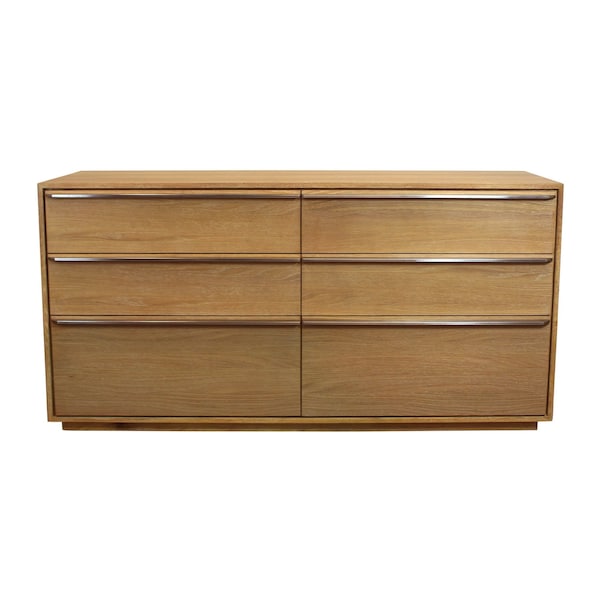 Homeroots 72" Brown Solid Wood Six Drawer Double Dresser 555431 - main