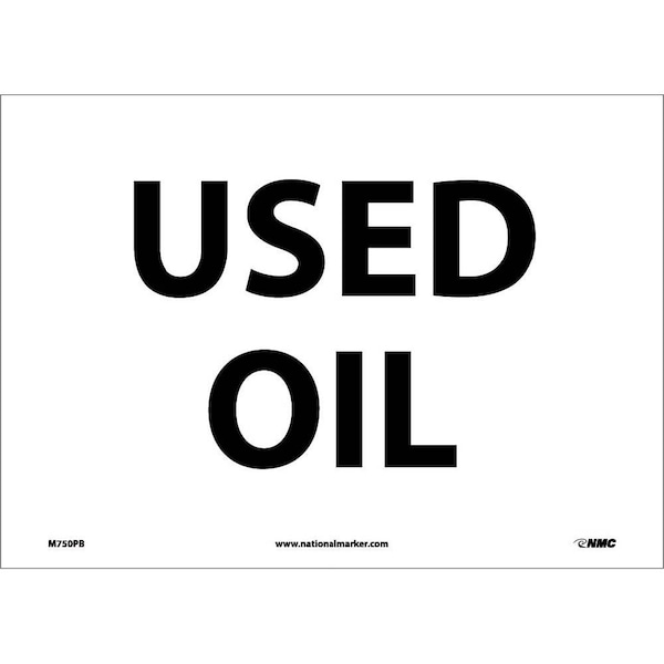 Nmc Used Oil Sign, M750PB M750PB - main