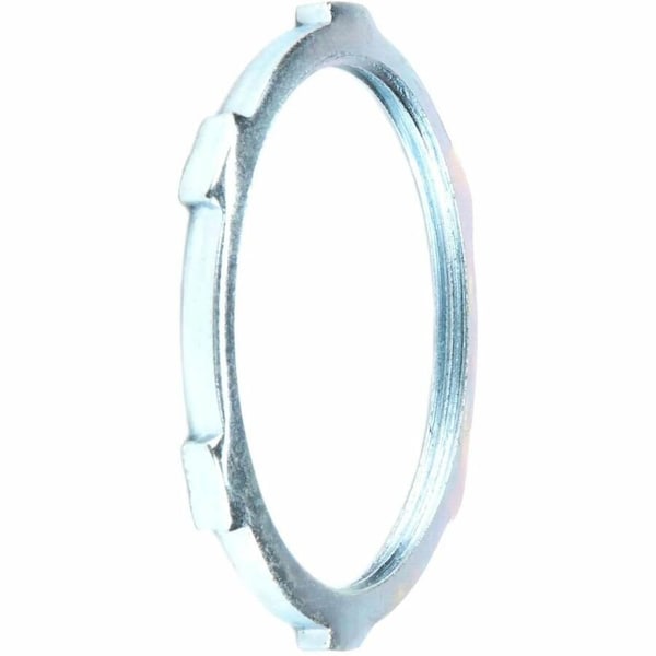 Dottie Conduit Fitting Locknut, 1/2 in, Threaded, Steel, Zinc Plated LN50 - main