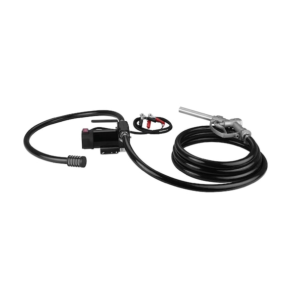 Groz Usa 12V DC Electric Diesel Pump with 13.1 Foot Long Hose and Nylon Suction Strainer DP/12M/ST - main