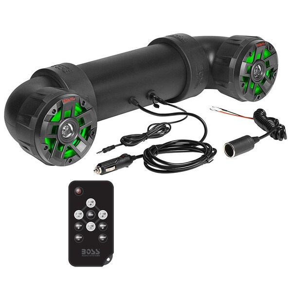 Boss Audio Amplified All-Terrain Sound System w/4in Marine Speakers and 1in Black Tweeters UTV4BRGB - main