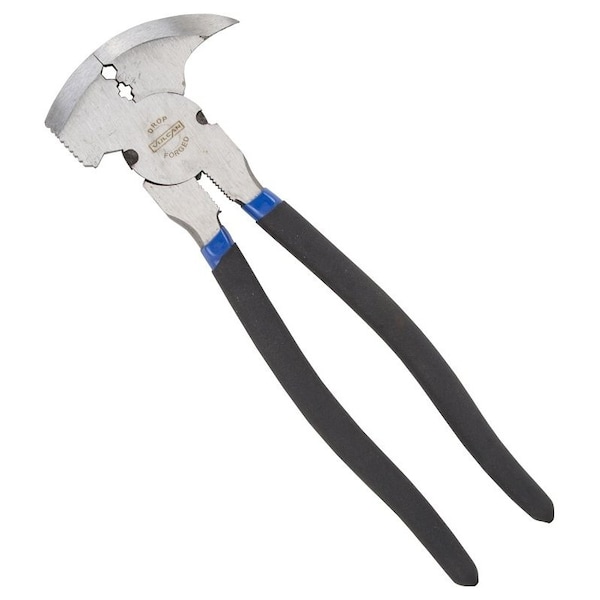 Vulcan Fencing Plier, 2.3 mm Cutting Capacity, 10 in OAL, 1 in L Jaw, 3-1/8 in W Jaw, Carbon Steel Jaw PC990-01 - main