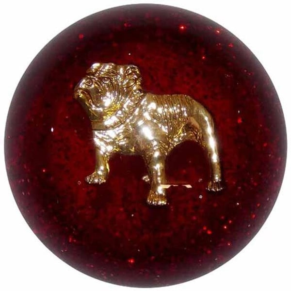Ilc MACK CXU613 Pinnacle (2011) Replacement Automotive Accessory CXU613 PINNACLE BULLDOG LOGO RED GLITTER SHIFT-4 - main