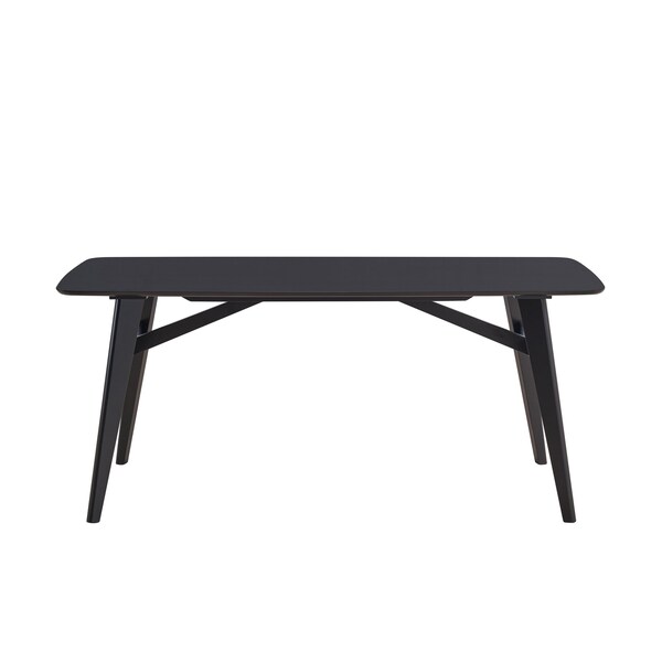 Homeroots 71" Black Wood Dining Table 631293 - main