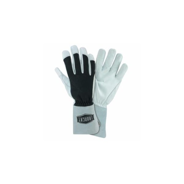 Pip Nomex Tig Gloves, Nomex; Goat Leather; Kevlar Thread, Large, Black; White; Gray 813-9073/L - main