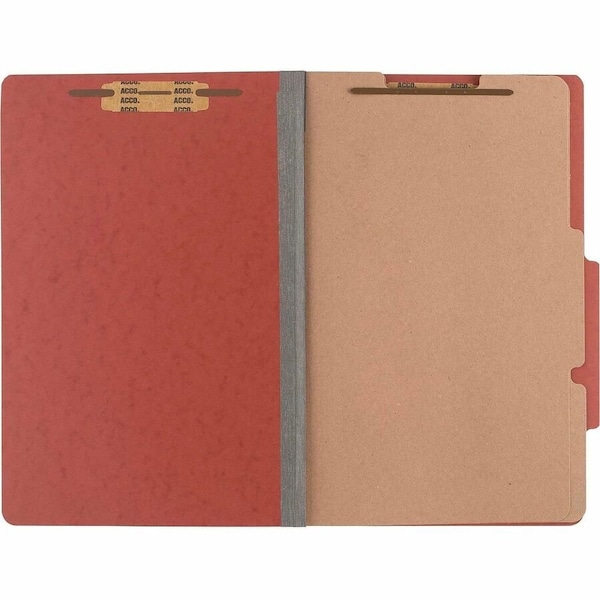 Acco Brands- ACC16036 Classification Folders- 3in. Exp- Legal- 2 Partition- Earth Red A7016036 - main