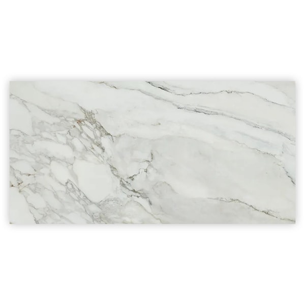 Apollo Tile 24 x 48 in. Polished White with Gray Vein Porcelain Wall and Floor Tile 15.42 sq ft/case, 2PK IMP88ARCO2448 - main