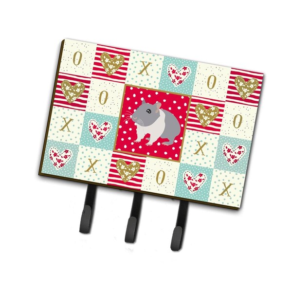 Carolines Treasures 6 x 2 x 9 in. South African Hamster Love Leash or Key Holder CK5442TH68 - main