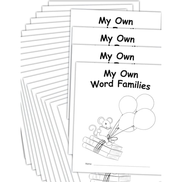 Teacher Created Resources My Own Books: My Word Families Book, 25PK 2088764 - main