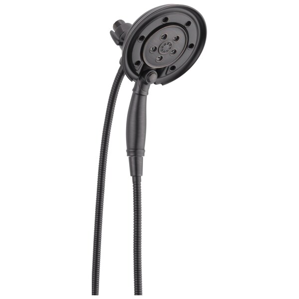 Delta Universal Showering Components H2OKinetic In2ition 4-Setting Two-in-One Shower 58471-RB-PK - main