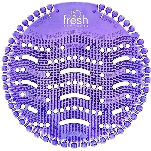 Fresh Products The Wave Urinal Deodorizer, Urinal Screens, Fabulous Scent, 58 g, Purple, PK60 2WDS60 LAV - main