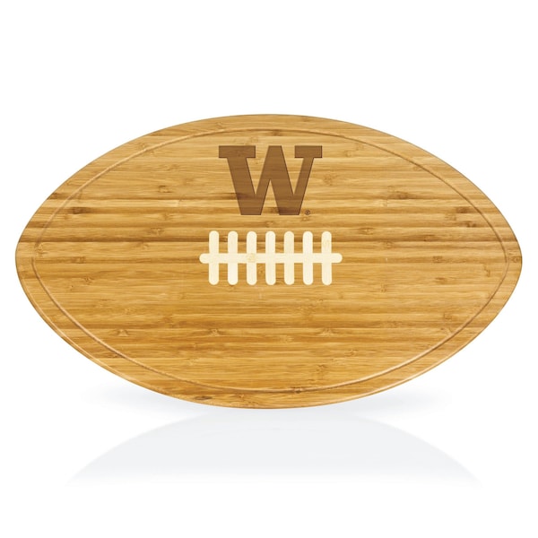 Picnic Time Family Of Brands NCAA Washington Huskies Kickoff Football Cheese Board - Novelty Charcuterie Board 908-00-505-623-0 - main