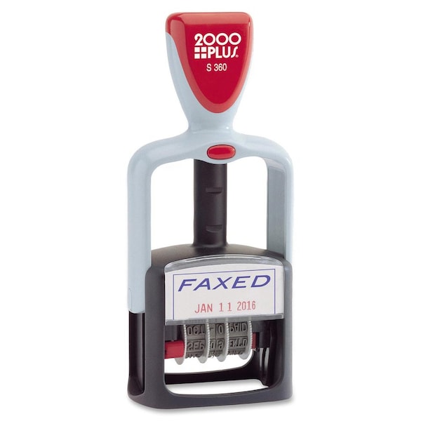 Cosco Replacement Ink Pad for 2000 PLUS Two-Color Word Daters, Blue/Red 61961 - main