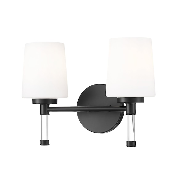 Z-Lite Henri Matte Black 2 Light Vanity 7700-2V-MB - main