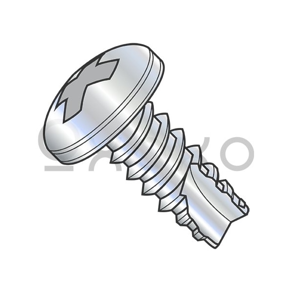 Oxoxo 2-32X3/4 Phillips Pan Thread Cutting Screw Type 25 Fully Threaded Zinc And Bake, 10000PK 355847 - main