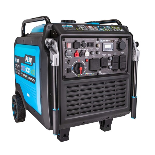 Pulsar Inverter Generator, Gasoline, Propane, Natural Gas, Recoil, Electric, Remote Start, 120V/240V PG105TiSRCO - main