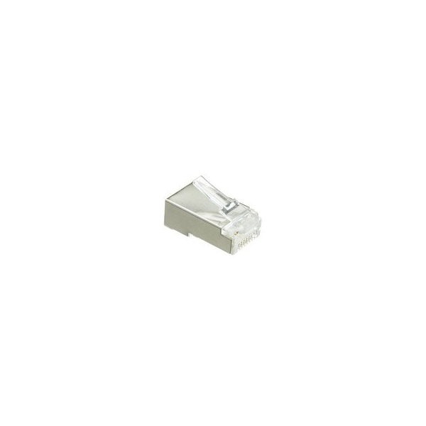 Cable Wholesale Shielded Cat6 Crimp Connectors for Stranded Cable w/guides, POE Compliant, 100 pieces 31X8-580HD - main
