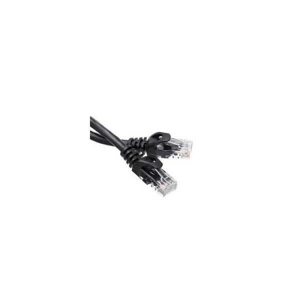 Cable Wholesale Cat6 Black Copper Ethernet Patch Cable, Finger Boot, POE Compliant, 3 foot 10X8-22203 - main