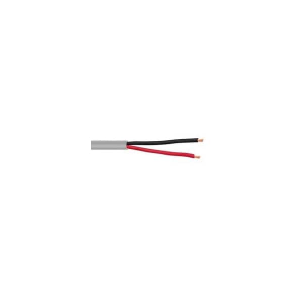 Cable Wholesale Security/Alarm Wire, Gray, 16/2 (16AWG 2-Conductor), Stranded, CM / Inwall rated, Spool, 1000 foot 10K6-02212MH - main