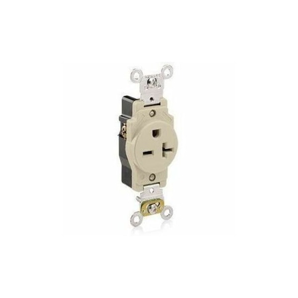 Leviton Industrial Series Heavy Duty Grade Single Receptacle, 20 Amp, 250 Volt 5461-I - main