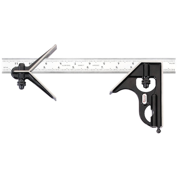 Ls Starrett COMBINATION SQUARE- 12in- 16R GRADS C33HC-12-16R - main