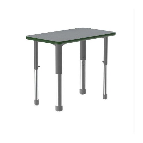 Correll Rectangle 27 in W, 20 in L, 25 in to 35 in H, Particleboard, Gray Granite AD2027TF-REC-15-13-39 - main