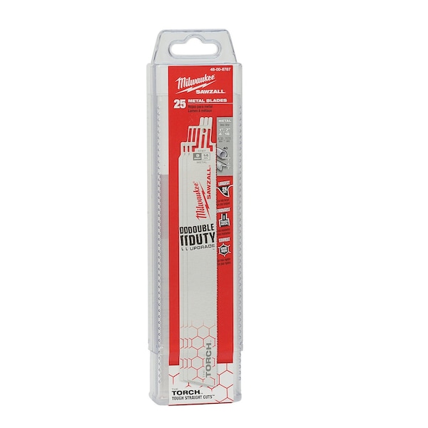 Milwaukee Tool 9" 14 TPI The Torch SAWZALL Blades (25 Pk) 48-00-8787 - main