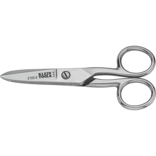 Klein Tools Electrician's Scissors, 5-1/4-Inch 2100-5 - main