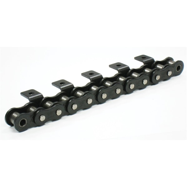 Tsubaki Lambda Attachment chain, 10 ft OAL, 5/8 in Pitch, 0.4 in Dia x 0.365 in W Roller 50LA11LRB - main